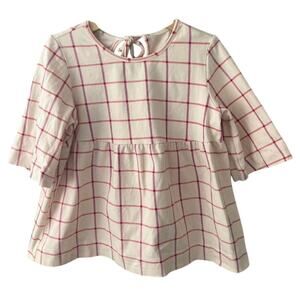 Alice + Ames Bloom Set Top Only - Meta Plaid - Pink - 7